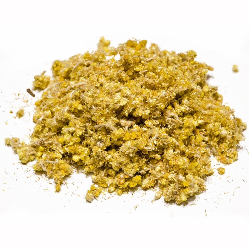 Kwiaty elichryso z Krety. 30g.