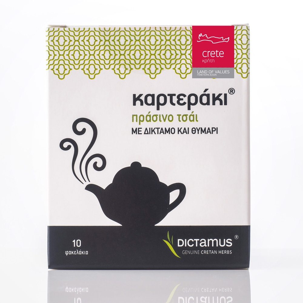 Zielona herbata z dyktamonem i tymiankiem (10 szt.).